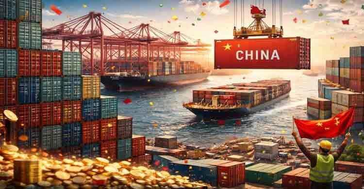 ২০২৫ সালে বাণিজ্যে ঐতিহাসিক রেকর্ড করেছে চীন