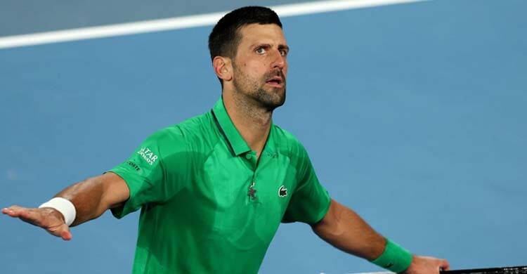 সিনারের বিপক্ষে নাটকীয় জয়ে ফাইনালে জোকোভিচ