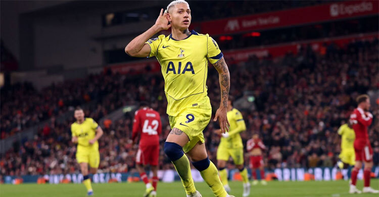 শেষ মুহূর্তে রিচার্লিসনের গোল, লিভারপুলের জয় কেড়ে নিল টটেনহ্যাম