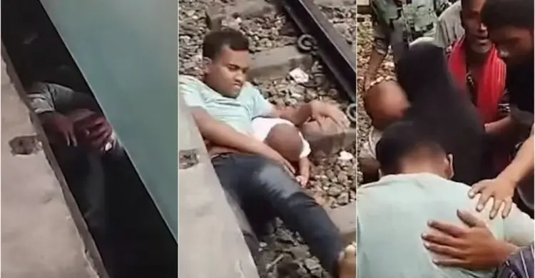 ছেলেকে বাঁচাতে ট্রেনের নিচে ঝাঁপ, বাংলাদেশের ভিডিওতে বিশ্বজুড়ে তোলপাড়