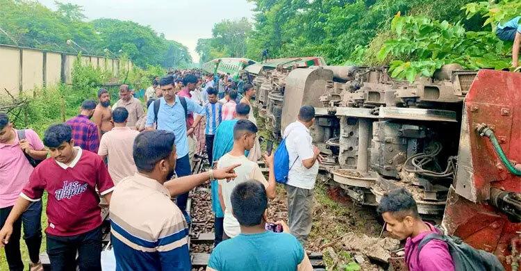 Rail services to Sylhet suspended after train derailment