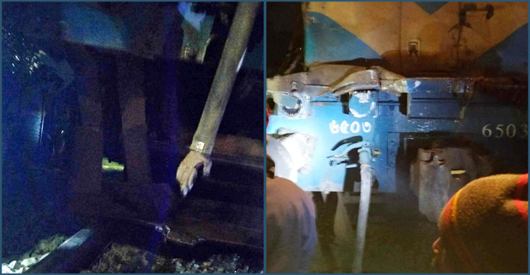 ট্রেনের ধাক্কায় চূর্ণবিচূর্ণ ট্রাক ছিটকে পড়লো ঘরের ওপর, শিশুসহ আহত ২