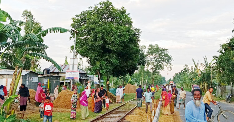 রেললাইনে গরু‌, বাঁচা‌তে গি‌য়ে প্রাণ গেলো বৃদ্ধের