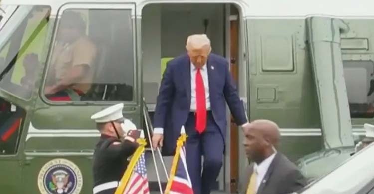 যান্ত্রিক ত্রুটির কারণে ট্রাম্পের হেলিকপ্টারের জরুরি অবতরণ