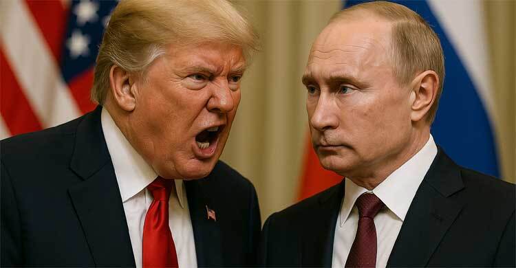 ফের রাশিয়ার ওপর নিষেধাজ্ঞার হুমকি ট্রাম্পের