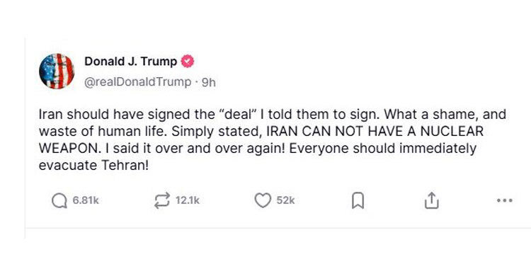 Trump bolts G7 for ‘something much bigger’ than ceasefire