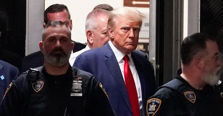 Trump charged with 34 felony counts in hush money scheme