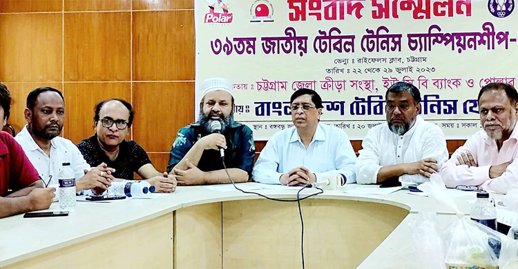 শনিবার চট্টগ্রামে শুরু হচ্ছে জাতীয় টেবিল টেনিস