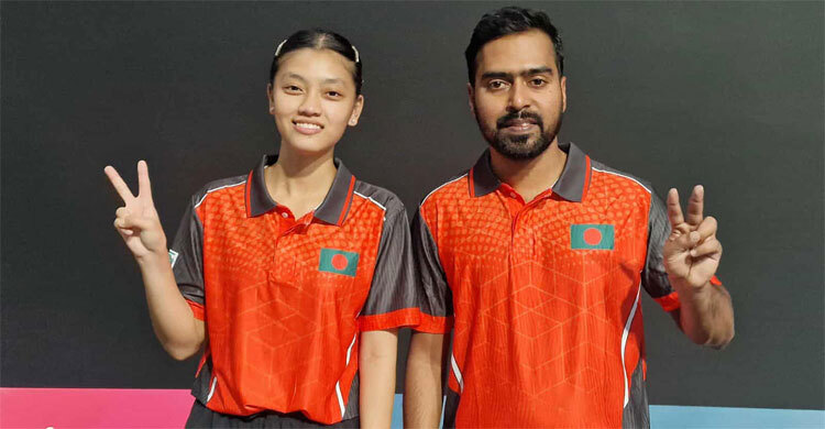 টেবিল টেনিস মিশ্র দ্বৈতে পদক নিশ্চিত করলো বাংলাদেশ