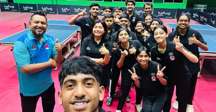 সাউথ এশিয়ান জুনিয়রে অংশ নিতে শিমলায় বাংলাদেশ যুব টেবিল টেনিস দল
