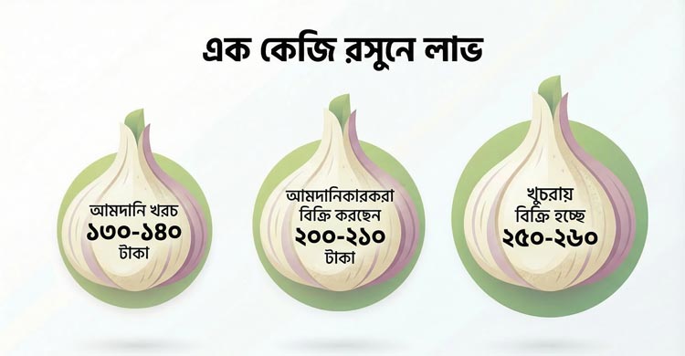 রসুন আমদানিতে এত লাভ
