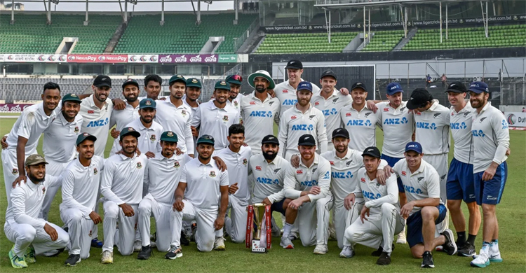 New Zealand deny Bangladesh landmark Test series victory