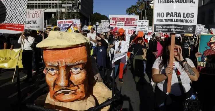 যুক্তরাষ্ট্রের বিভিন্ন স্থানে ট্রাম্প-বিরোধী বিক্ষোভ