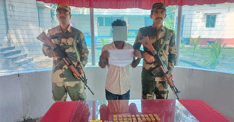 ভারত-বাংলাদেশ সীমান্তে প্রায় ৩ কোটি রুপির সোনা উদ্ধার