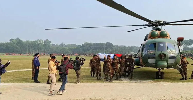 শান্তিরক্ষা মিশনে নিহত রাজবাড়ীর শামীম রেজার দাফন সম্পন্ন