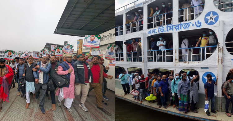 সদরঘাট ও আশপাশের এলাকায় বিশেষ অভ্যর্থনা বুথ স্থাপন করেছে বিএনপি