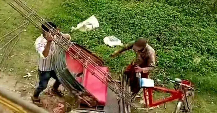 চাঁদা না পেয়ে প্রবাসীর নির্মাণাধীন ভবনের মালামাল লুট