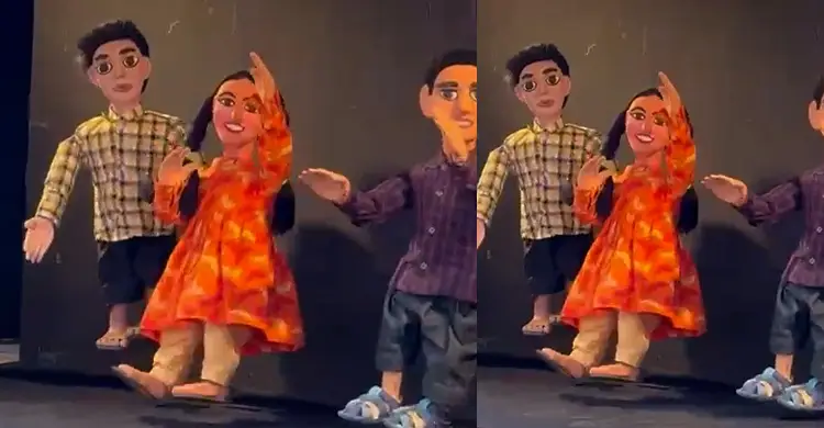 বইমেলায় শিশু চত্বরে জমে উঠেছে কাকতাড়ুয়া পাপেট থিয়েটার