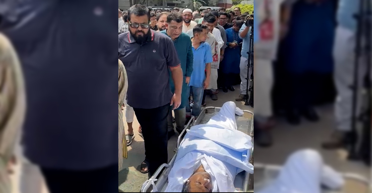 শামস সুমনকে শেষবার দেখতে অভিনেতাদের ভিড়