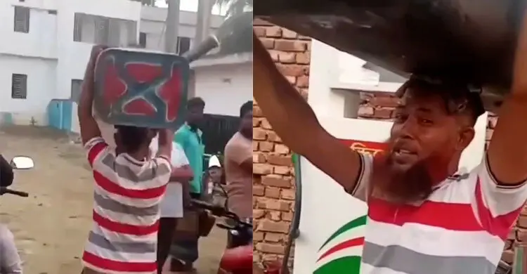 সিরাজগঞ্জে ডিজেল নিতে পাম্পে ট্যাংকি খুলে আনলেন ট্রাক চালক