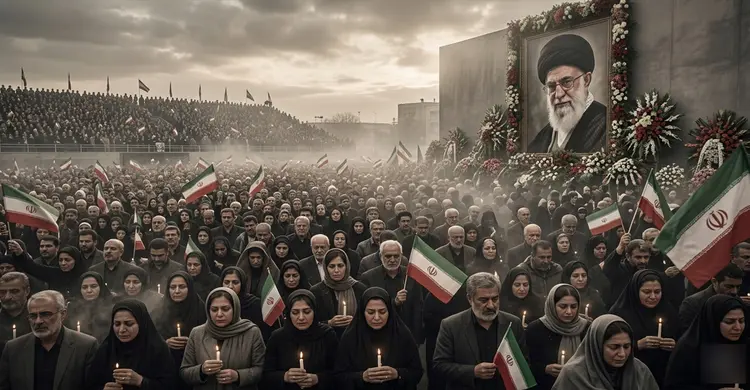 খামেনির মৃত্যুর ৪০ দিন পরও থামেনি শোক, সমাবেশে জনতার ঢল