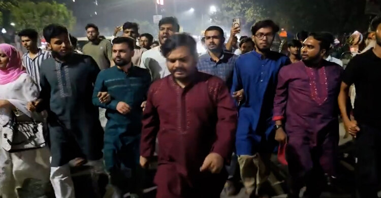 আ. লীগের আ'গু'ন স'ন্ত্রা'সে'র বিরুদ্ধে মিরপুরে এনসিপির বি'ক্ষো'ভ মি'ছি'ল