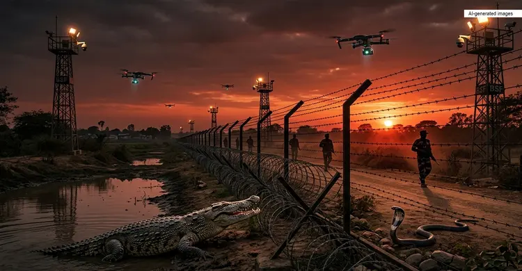 সীমান্তে কুমির-সাপ ছাড়ার ভাবনা