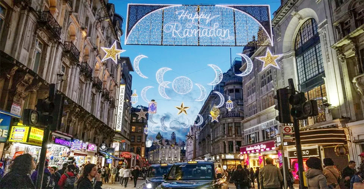London's West End lit up for Ramadan for first time