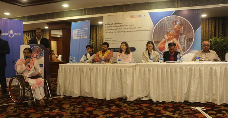 Humanitarian actions must include persons with disabilities