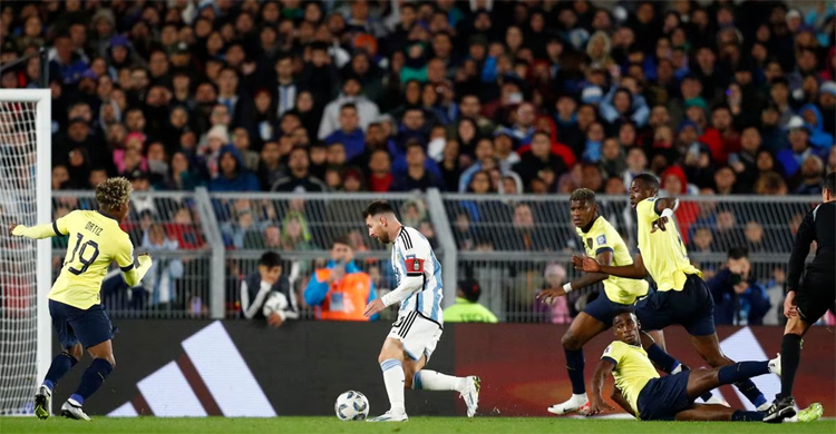 Messi magic earns Argentina win over Ecuador in World Cup qualifier