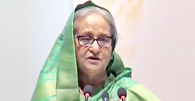 PM slams BNP's silence about Israeli attack on Palestine