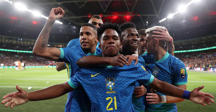 Brazil starlet Endrick scores only goal to dent England’s Euro 2024 buildup