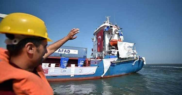 Ship with 1,900 tons of humanitarian aid for Gaza to depart from Turkey