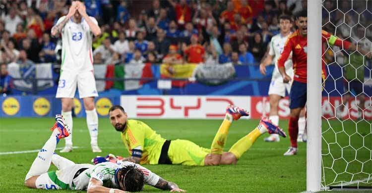 Spain race into Euro 2024 last 16 after Calafiori’s own goal floors Italy