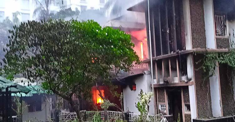 Home minister's residence, police stations torched in Dhaka