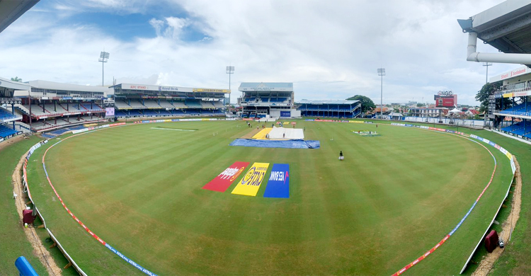 পোর্ট অব স্পেন টেস্টে শেষদিনের রোমাঞ্চে জল ঢালছে বৃষ্টি