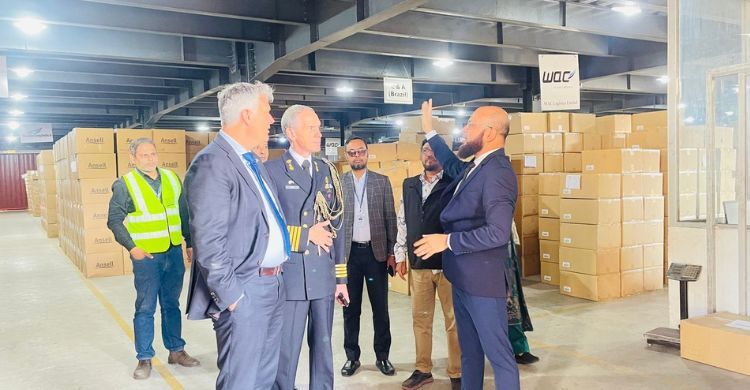 বিএম কন্টেইনার ডিপো পরিদর্শনে নেদারল্যান্ডসের রাষ্ট্রদূত