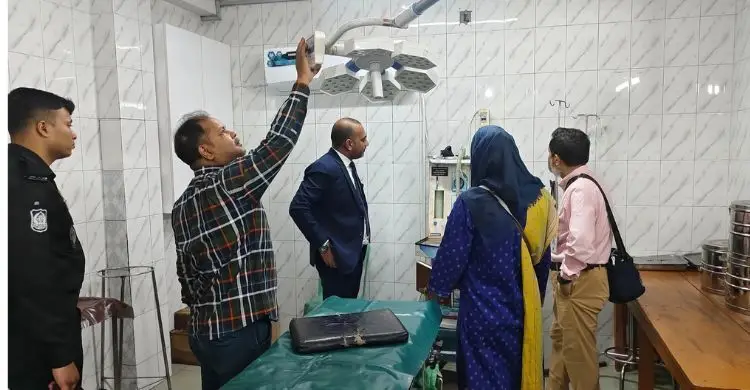 ময়মনসিংহে হাসপাতাল-ক্লিনিকে র‌্যাবের অভিযান, ৫ লাখ টাকা জরিমানা