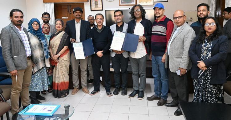 ঢাবি ও খুবির ভাস্কর্য বিভাগের মধ্যে সমঝোতা স্মারক স্বাক্ষর