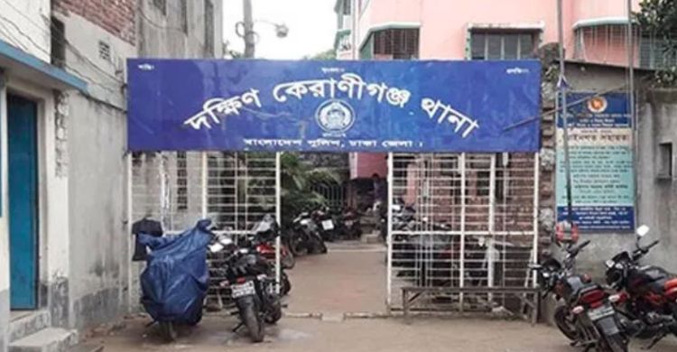 কেরানীগঞ্জ থানার ডাম্পিংয়ে থাকা গাড়িতে আগুন