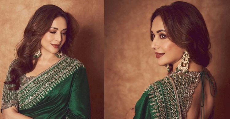 লাখ টাকার শাড়িতে মোহনীয় মাধুরী দীক্ষিত