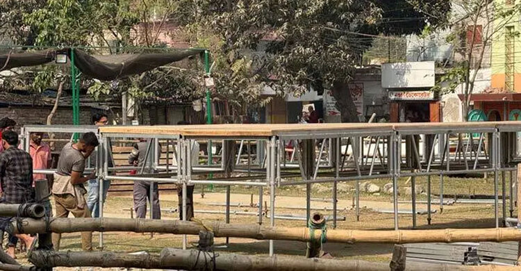 তারেক রহমানের সমাবেশ, জনসমুদ্র করতে চলছে প্রস্তুতি