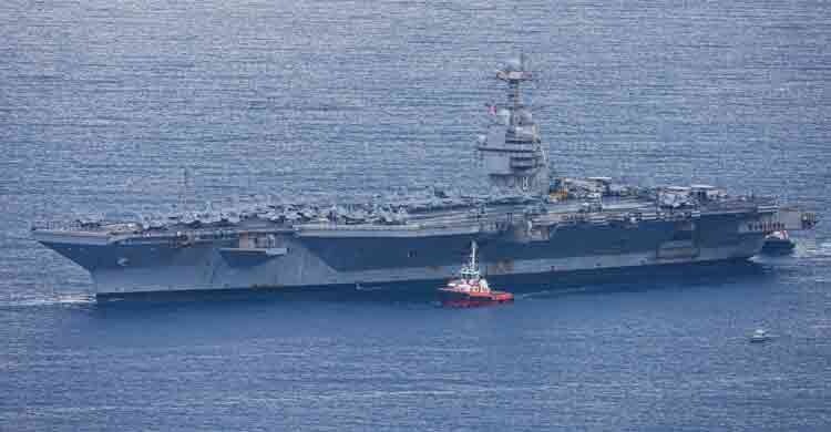 মধ্যপ্রাচ্য থেকে ফেরত গেলো বৃহত্তম মার্কিন রণতরি জেরাল্ড আর. ফোর্ড