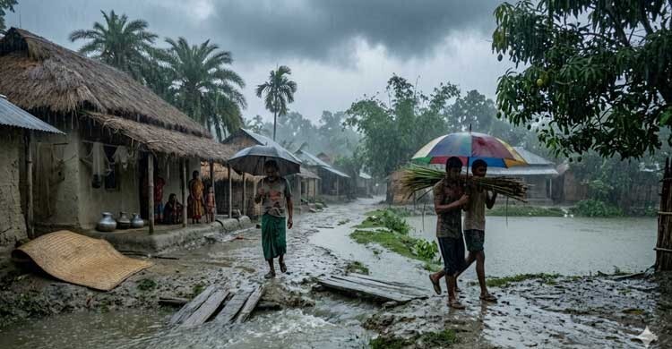 আজ সন্ধ্যা থেকে ৩ বিভাগে ভারী বৃষ্টির আভাস