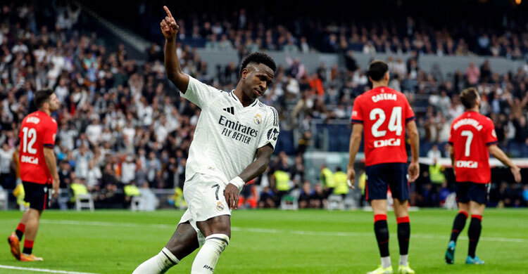 Vinicius scores hat-trick in Real win as Militao suffers injury