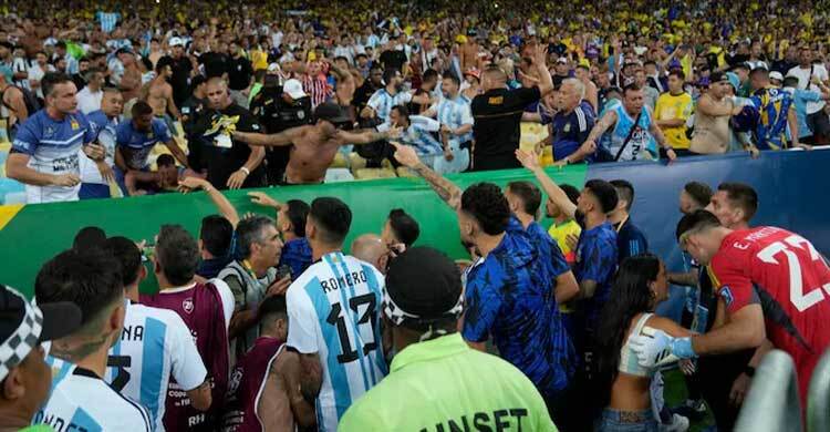 মারাকানায় সংঘর্ষের ঘটনায় অভিযুক্ত ব্রাজিল-আর্জেন্টিনা দু’দেশই!