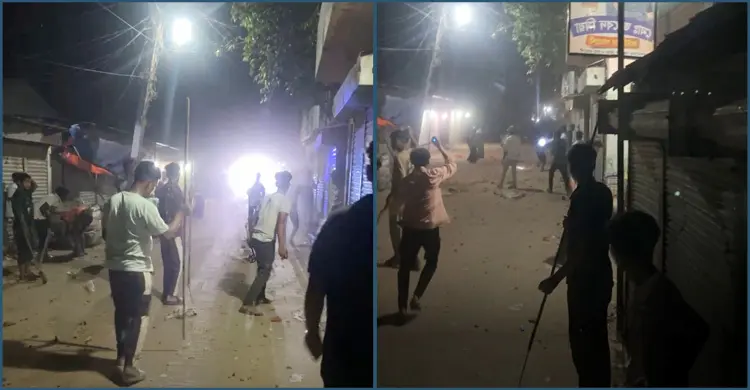 ভৈরবে খেলার মাঠ দখলকে কেন্দ্র করে টর্চ জ্বেলে সংঘর্ষ, আহত ৩০