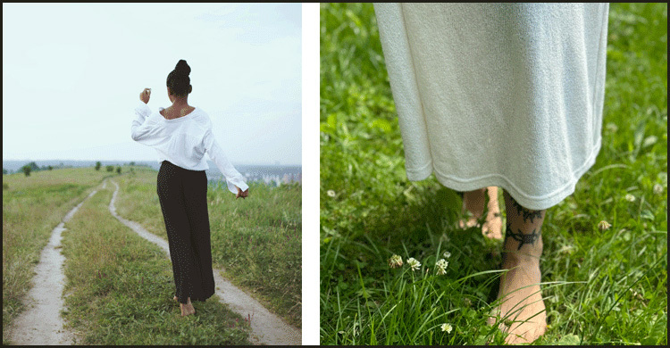 হেমন্তের সকালে খালিপায়ে শিশিরে হাঁটলে যা ঘটে