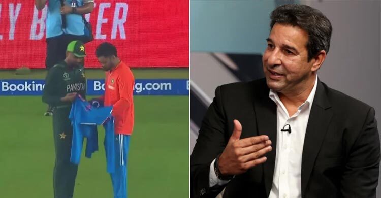 Wasim criticizes Babar for on-field shirt swap with Virat
