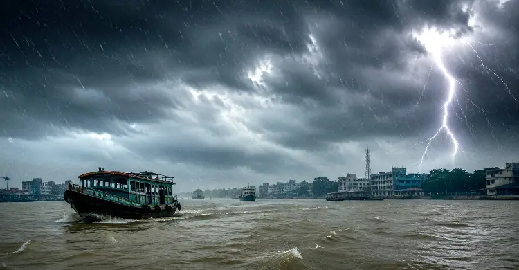 ১২ জেলায় ৮০ কিলোমিটার বেগে ঝড়ের আভাস